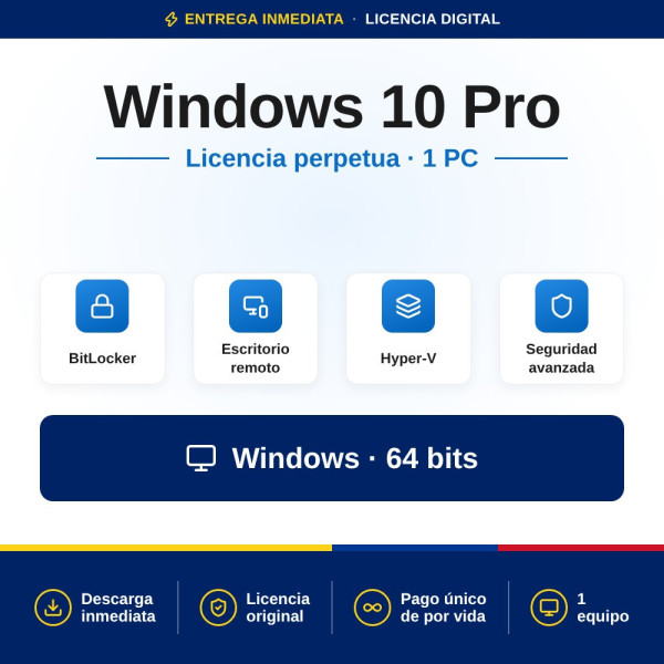 Licencia Windows 10 PRO ▶️ Mejor Precio de Colombia