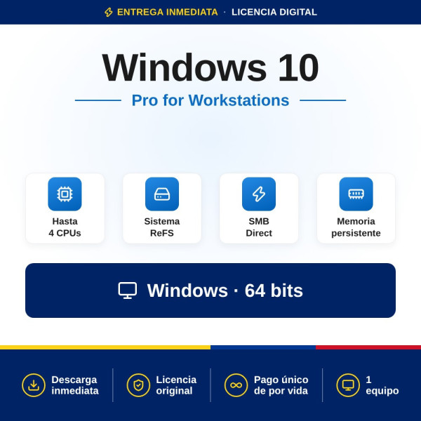 Comprar Windows 10 Pro for Workstation: Máxima Eficiencia Colombia