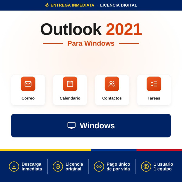 Microsoft Outlook 2021 ▶️ Compra Barato en Revolution Soft | Colombia