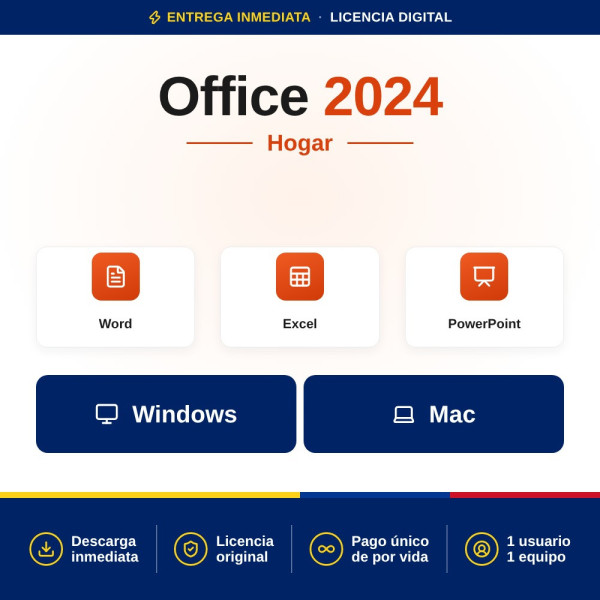 Comprar Office 2024 Hogar - Licencia Original a un Precio Increíble Colombia