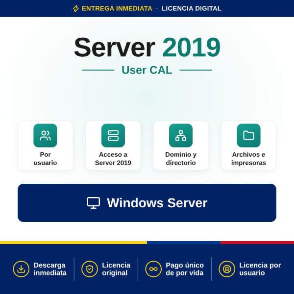 Comprar Microsoft Windows Server 2019 User CAL | Colombia