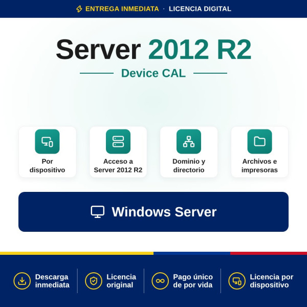 Compra Windows Server 2012 R2 Device CAL - Mejor Precio | Colombia