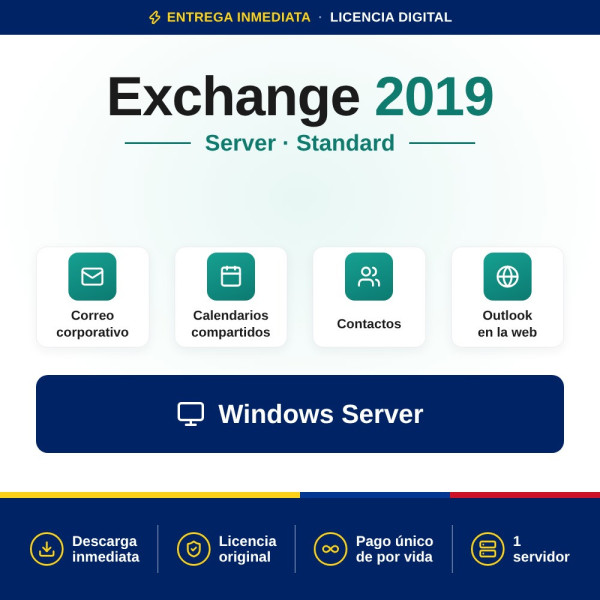 Comprar Microsoft Exchange Server 2019 Standard: Solución completa | Colombia