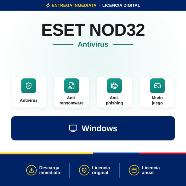 Comprar Eset NOD32 Antivirus: Ciberseguridad Total | Mejor Precio de Colombia