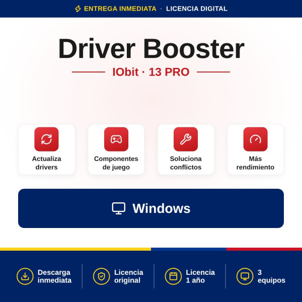 IObit Driver Booster 13 PRO: Actualiza y optimiza tus drivers de tu PC | Colombia