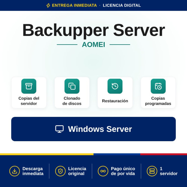 AOMEI Backupper Server: Protección integral de datos | Colombia