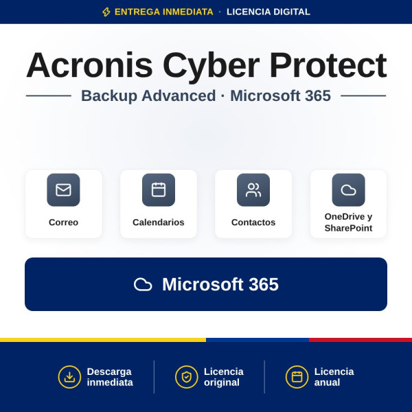 Compra Acronis Cyber Protect Backup Advanced 365 - Colombia