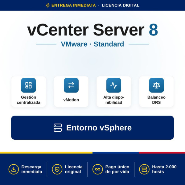 Comprar VMware vCenter Server 8 Standard | Colombia Barato