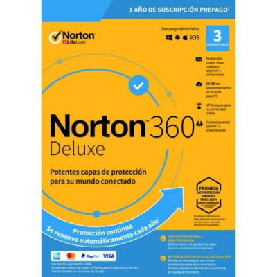 Norton 360 Deluxe 5-Devices + 50 GB Cloudstorage - 1 year | Colombia Norton 360 Deluxe 5-Devices + 50 GB Cloudstorage - 1 year | Colombia